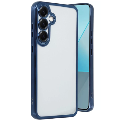 Samsung Galaxy S25 Kılıf Lensli Silikon - Lacivert
