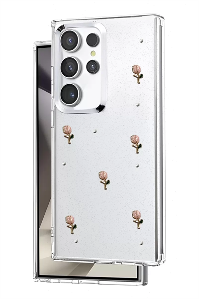 Samsung Galaxy S25 Ultra Fiyonk Desenli Kapak - Desen 6