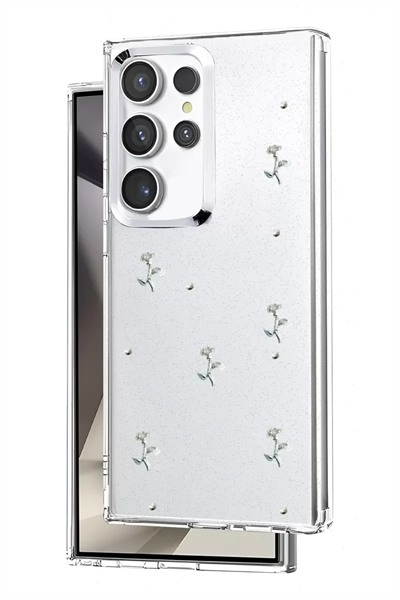 Samsung Galaxy S25 Ultra Fiyonk Desenli Kapak - Desen 4