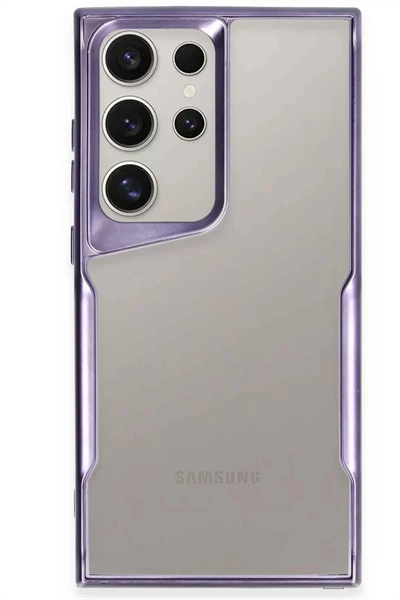Samsung Galaxy S25 Ultra Kılıf Boyi Silikon Kapak - Derin Mor