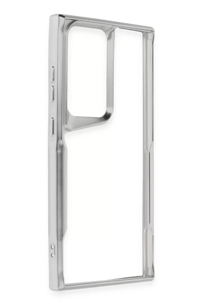 Samsung Galaxy S25 Ultra Kılıf Boyi Silikon Kapak - Gümüş