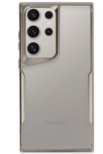 Samsung Galaxy S25 Ultra Kılıf Boyi Silikon Kapak - Titan Gri