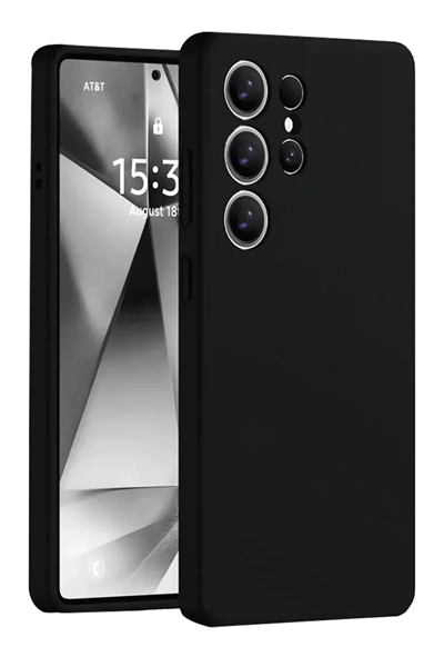 Samsung Galaxy S25 Ultra Kılıf Nano içi Kadife Silikon - Siyah