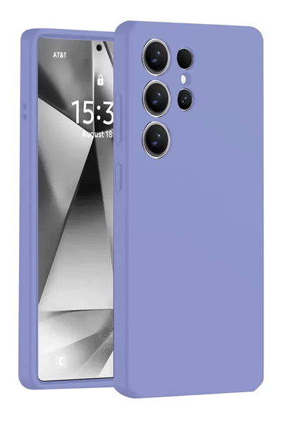 Samsung Galaxy S25 Ultra Kılıf Nano içi Kadife Silikon - Lila