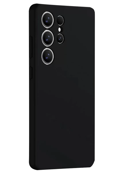 Samsung Galaxy S25 Ultra Kılıf Nano içi Kadife Silikon - Siyah