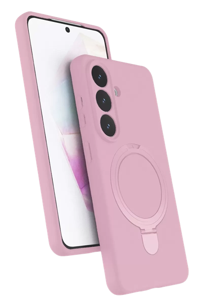 Samsung Galaxy S26 Plus Regal Magsafe Standlı Kapak - Açık Pembe