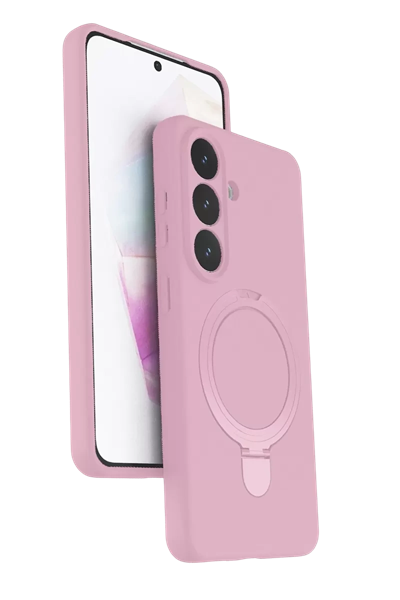 Samsung Galaxy S26 Plus Regal Magsafe Standlı Kapak - Açık Pembe