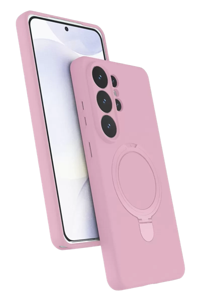 Samsung Galaxy S26 Ultra Regal Magsafe Standlı Kapak - Açık Pembe