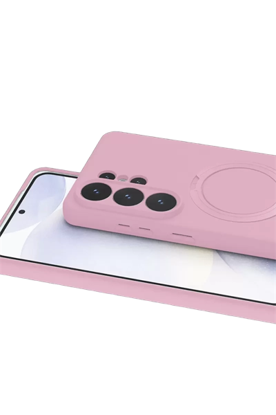 Samsung Galaxy S26 Ultra Regal Magsafe Standlı Kapak - Açık Pembe