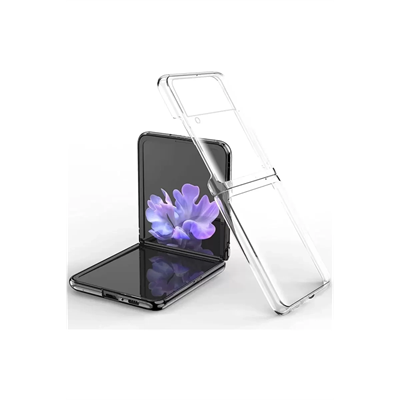 Samsung Galaxy Z Flip 3 Kılıf Fold TPU Silikon - Şeffaf