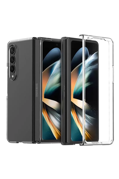 Samsung Galaxy Z Fold 3 Kılıf Fold TPU Silikon - Şeffaf