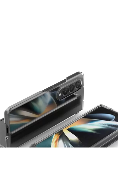 Samsung Galaxy Z Fold 3 Kılıf Fold TPU Silikon - Şeffaf
