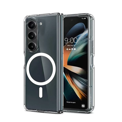 Samsung Galaxy Z Fold 6 Kılıf Magneticsafe Şeffaf Silikon - Şeffaf