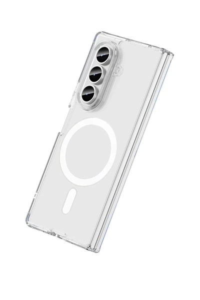 Samsung Galaxy Z Fold 7 Kılıf Magneticsafe Şeffaf Silikon - Şeffaf