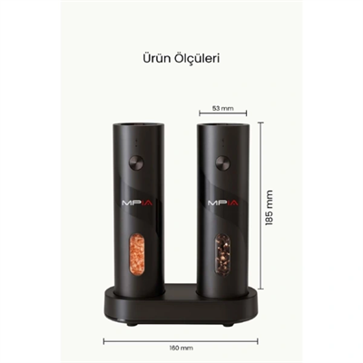 Şarjlı Baharat Öğütücü 100 ml