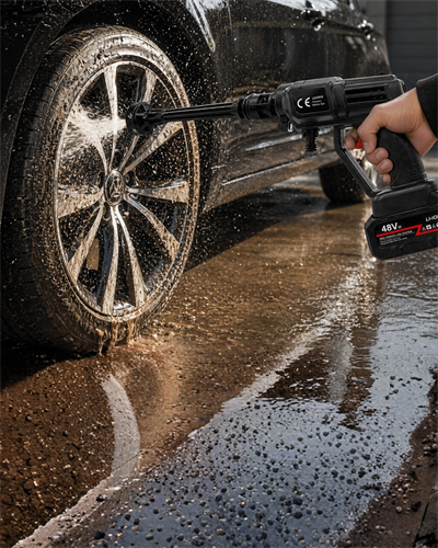 Şarjlı Basınçlı Temizlik Tabancası Oto Yıkama Jant Cam Bahçe Temizleyici