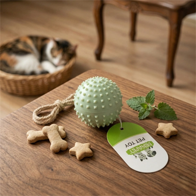 Sesli Dikenli Evcil Hayvan Oyuncak Topu