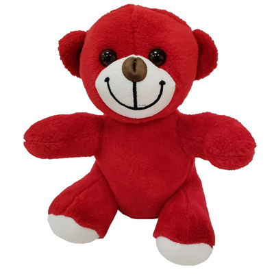 Sevimli Kırmızı Peluş Oyuncak Ayı