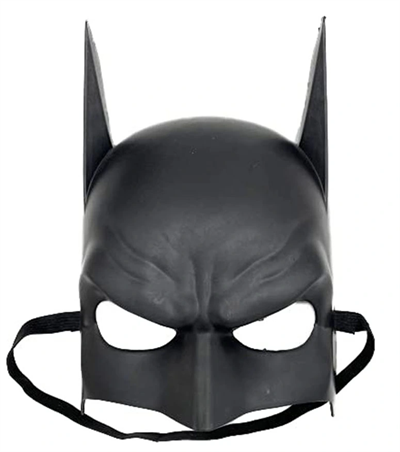 Siyah Çocuk Batman Maskesi Lastikli