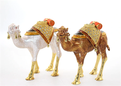 Swarovski Taşlı Tekli Deve Figürü Model 9