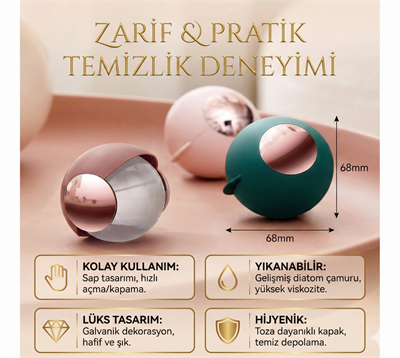 Taşınabilir Yıkanabilir Giysiler Yapışkan Saç Topu