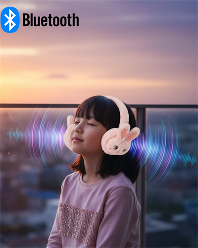 Tavşan Kulaklı Şarjlı Bluetooth Kulaklık Düşük Gecikmeli Kablosuz Ses