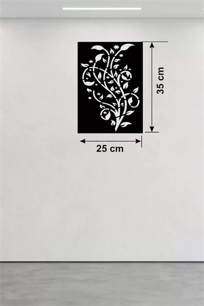 Tavus Kuşu ve Doğa Temalı Ahşap Duvar Tablosu - 25x35 cm Lazer Kesim Pano