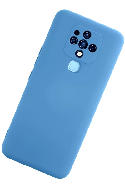 Tecno Camon 16 Kılıf Nano içi Kadife Silikon - Mavi