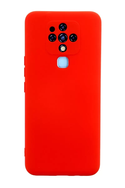 Tecno Camon 16 Kılıf Nano içi Kadife Silikon - Kırmızı