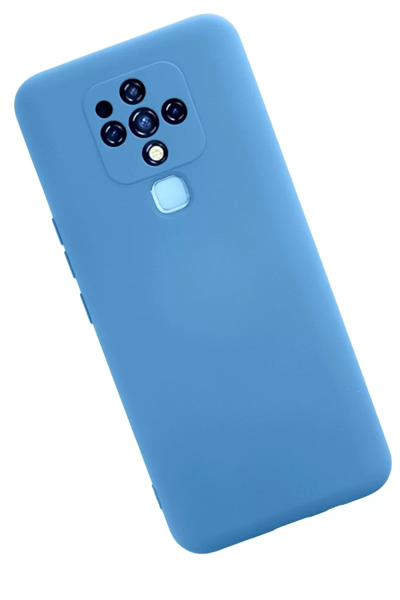 Tecno Camon 16 Kılıf Nano içi Kadife Silikon - Mavi
