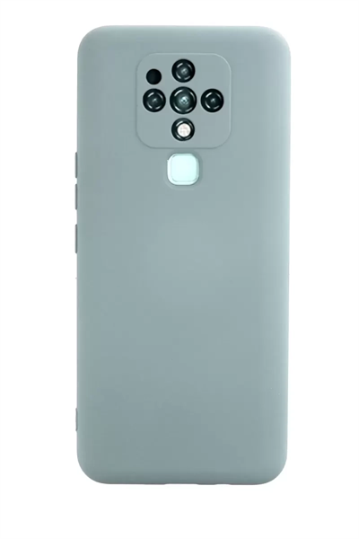 Tecno Camon 16 Kılıf Nano içi Kadife Silikon - Buz Mavisi