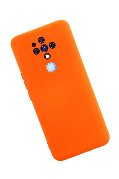 Tecno Camon 16 Kılıf Nano içi Kadife Silikon - Turuncu