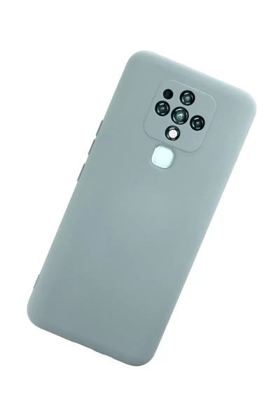 Tecno Camon 16 Kılıf Nano içi Kadife Silikon - Buz Mavisi