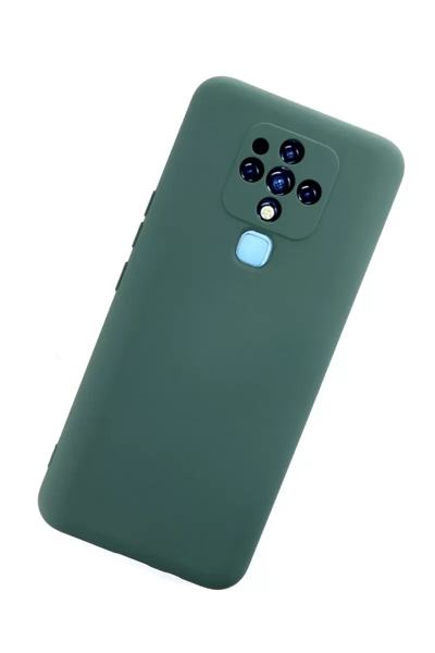 Tecno Camon 16 Kılıf Nano içi Kadife Silikon - Koyu Yeşil
