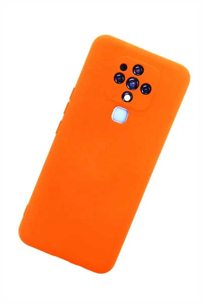 Tecno Camon 16 Kılıf Nano içi Kadife Silikon - Turuncu