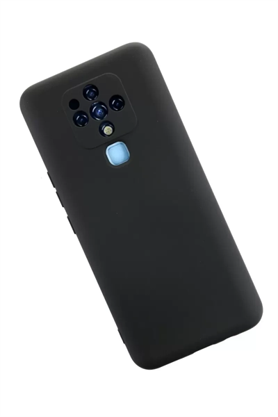 Tecno Camon 16 Kılıf Nano içi Kadife Silikon - Siyah