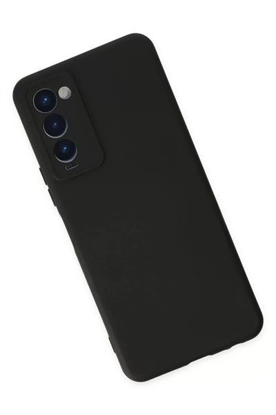 Tecno Camon 18 Kılıf Nano içi Kadife Silikon - Siyah