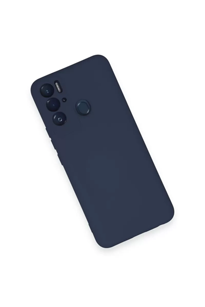 Tecno Pova Neo Kılıf Nano içi Kadife Silikon - Lacivert