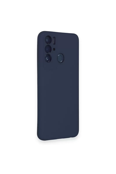 Tecno Pova Neo Kılıf Nano içi Kadife Silikon - Lacivert