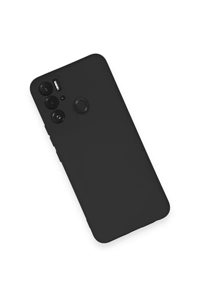 Tecno Pova Neo Kılıf Nano içi Kadife Silikon - Siyah