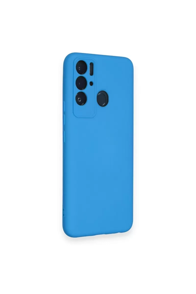 Tecno Pova Neo Kılıf Nano içi Kadife Silikon - Mavi