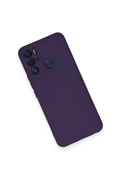 Tecno Pova Neo Kılıf Nano içi Kadife Silikon - Mor
