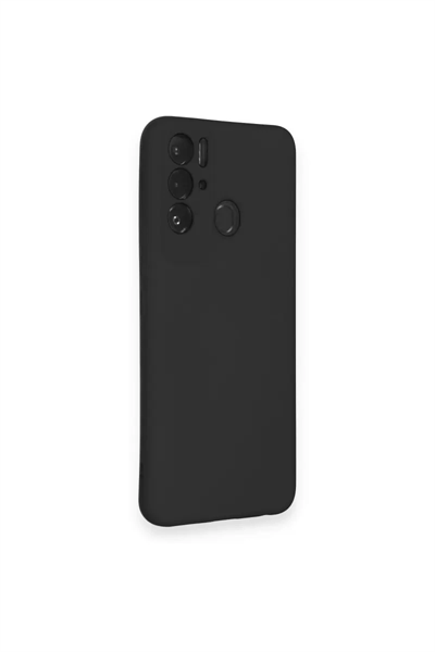 Tecno Pova Neo Kılıf Nano içi Kadife Silikon - Siyah