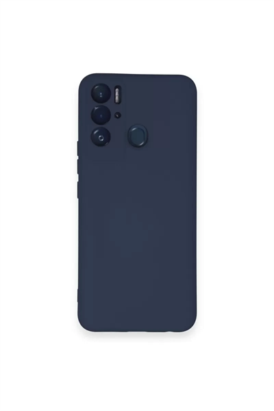 Tecno Pova Neo Kılıf Nano içi Kadife Silikon - Lacivert