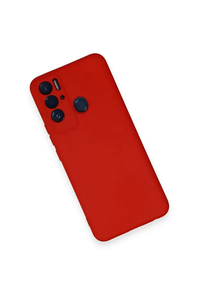 Tecno Pova Neo Kılıf Nano içi Kadife Silikon - Kırmızı