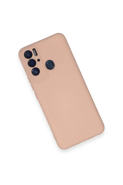Tecno Pova Neo Kılıf Nano içi Kadife Silikon - Pudra