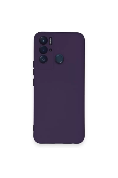 Tecno Pova Neo Kılıf Nano içi Kadife Silikon - Mor