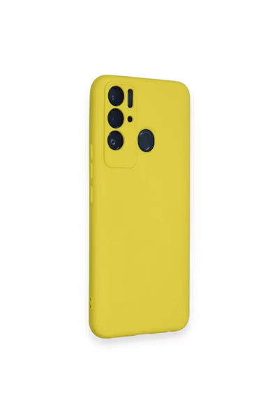 Tecno Pova Neo Kılıf Nano içi Kadife Silikon - Sarı