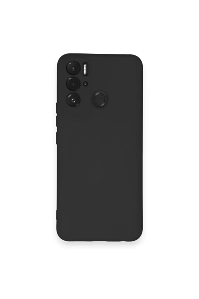 Tecno Pova Neo Kılıf Nano içi Kadife Silikon - Siyah