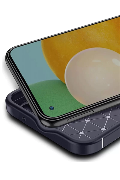 Tecno Spark 30 Kılıf Auto Focus Karbon Kapak - Lacivert